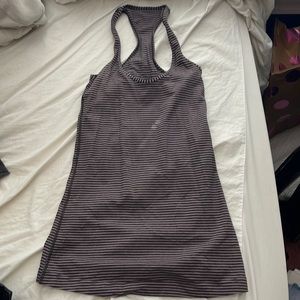 Lululemon Striped Cool Racerback Tank Top